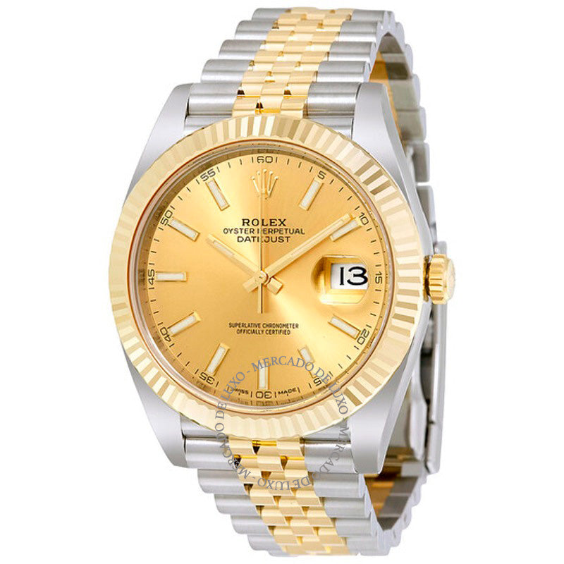 Relógio Datejust Champagne Dial 41 mm - Mercado de Luxo - O Maior E-Commerce de Bens, Produtos e Serviços de Luxo do Brasil.