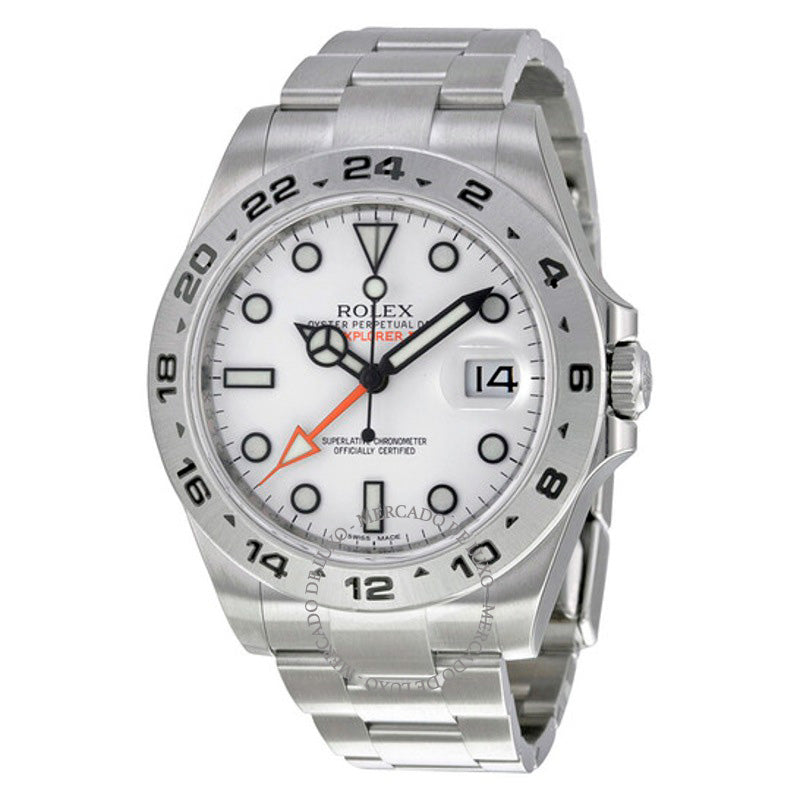Relógio Explorer II Mostrador Branco 42 mm - Mercado de Luxo - O Maior E-Commerce de Bens, Produtos e Serviços de Luxo do Brasil.