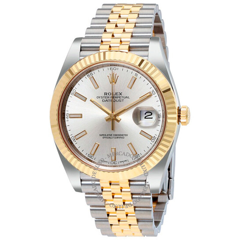 Relógio Datejust41 Mostrador Prateado 41 mm - Mercado de Luxo - O Maior E-Commerce de Bens, Produtos e Serviços de Luxo do Brasil.
