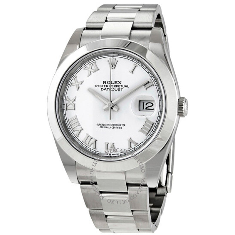 Relógio Datejust 41 Mostrador Branco 41 mm - Mercado de Luxo - O Maior E-Commerce de Bens, Produtos e Serviços de Luxo do Brasil.