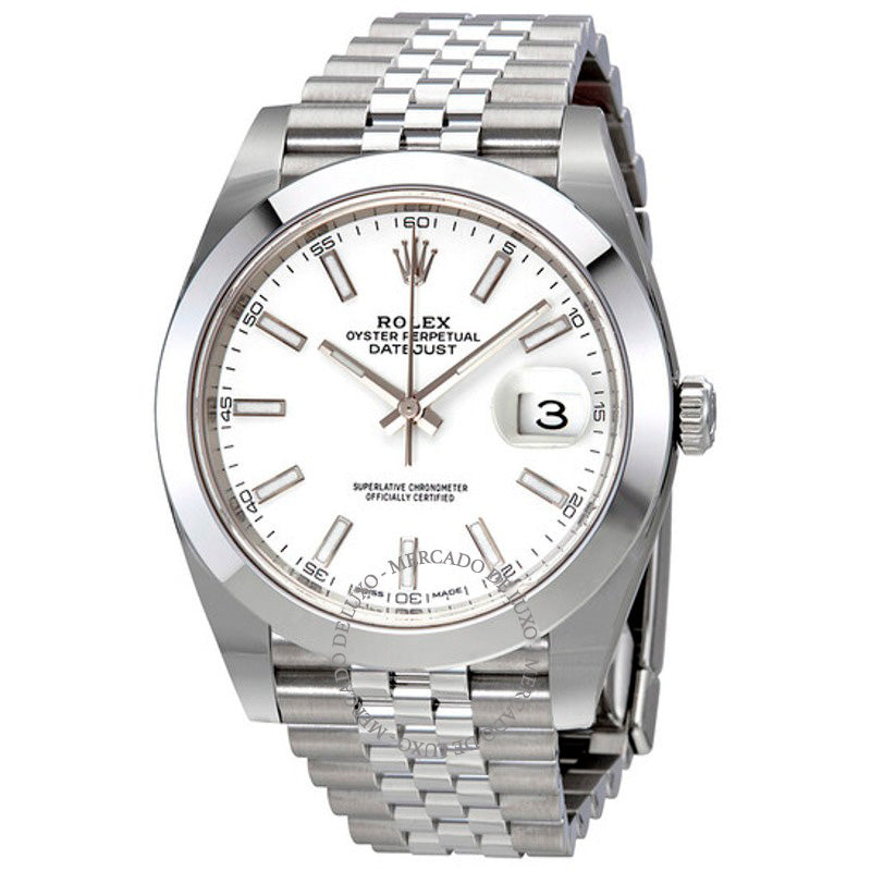 Relógio Datejust 41 Mostrador Branco 41 mm - Mercado de Luxo - O Maior E-Commerce de Bens, Produtos e Serviços de Luxo do Brasil.