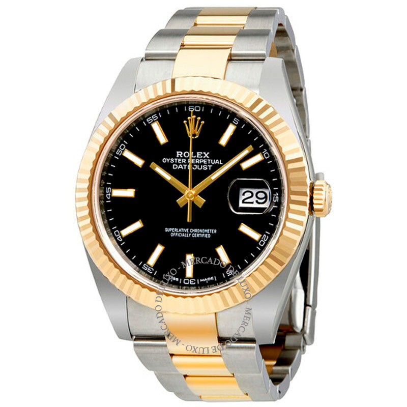 Relógio Datejust 41 Mostrador Preto 41 mm - Mercado de Luxo - O Maior E-Commerce de Bens, Produtos e Serviços de Luxo do Brasil.