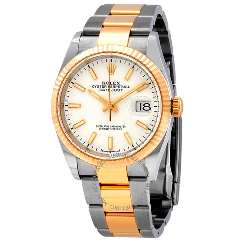 Relógio Datejust 36 Mostrador Branco 36 mm - Mercado de Luxo - O Maior E-Commerce de Bens, Produtos e Serviços de Luxo do Brasil.