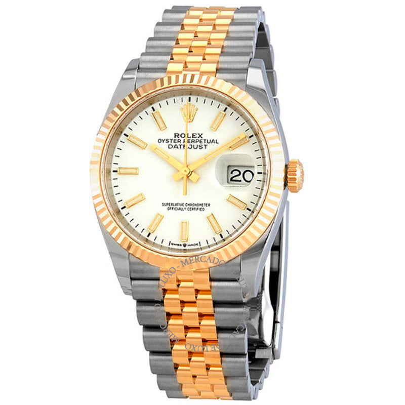 Relógio Datejust 36 Mostrador Branco 36 mm - Mercado de Luxo - O Maior E-Commerce de Bens, Produtos e Serviços de Luxo do Brasil.