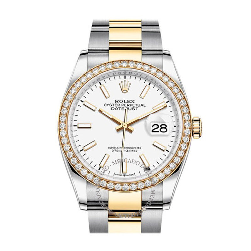 Relógio Datejust 36 Mostrador Branco 36 mm - Mercado de Luxo - O Maior E-Commerce de Bens, Produtos e Serviços de Luxo do Brasil.