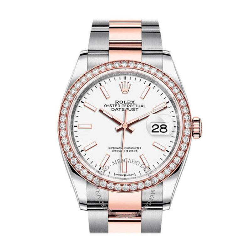 Relógio Datejust 36 Mostrador Branco 36 mm - Mercado de Luxo - O Maior E-Commerce de Bens, Produtos e Serviços de Luxo do Brasil.