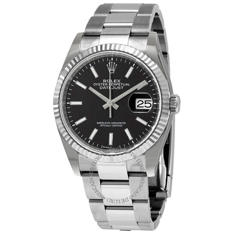 Relógio Datejust 36 Mostrador Preto 36 mm - Mercado de Luxo - O Maior E-Commerce de Bens, Produtos e Serviços de Luxo do Brasil.