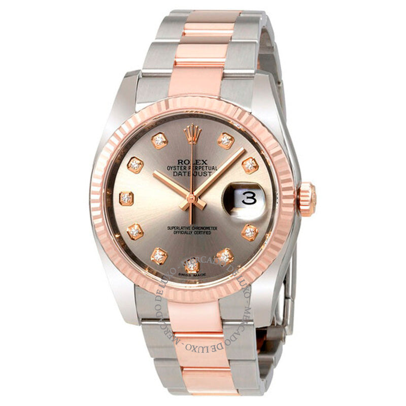 Relógio Datejust Mostrador de Ródio 36 mm - Mercado de Luxo - O Maior E-Commerce de Bens, Produtos e Serviços de Luxo do Brasil.