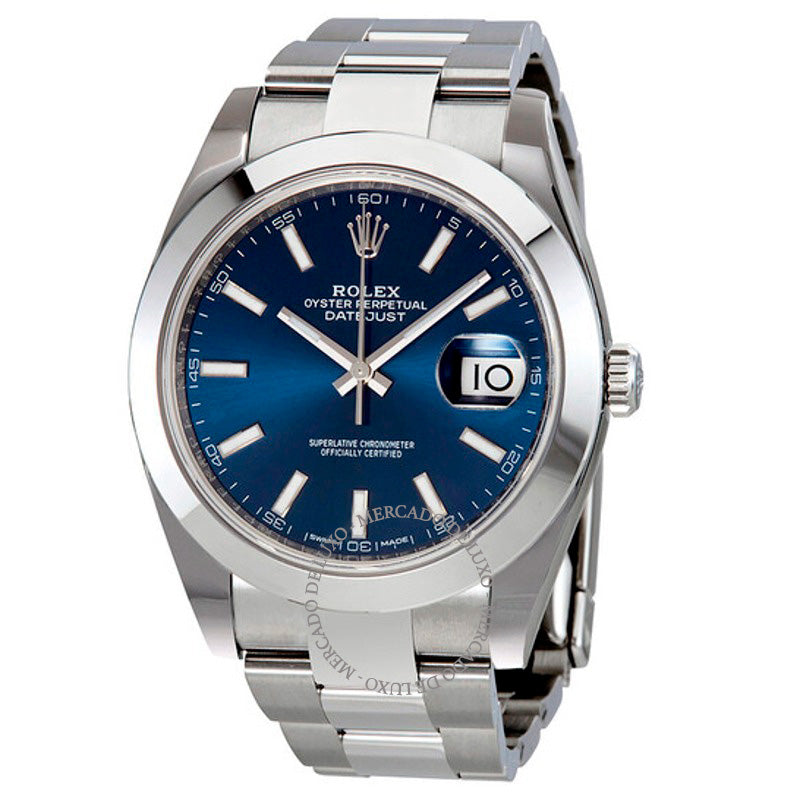 Relógio Datejust 41 Mostrador Azul 41 mm - Mercado de Luxo - O Maior E-Commerce de Bens, Produtos e Serviços de Luxo do Brasil.