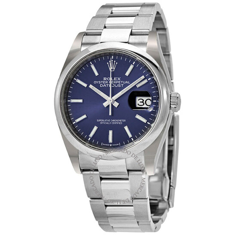 Relógio Datejust 36 Mostrador Azul 36 mm - Mercado de Luxo - O Maior E-Commerce de Bens, Produtos e Serviços de Luxo do Brasil.