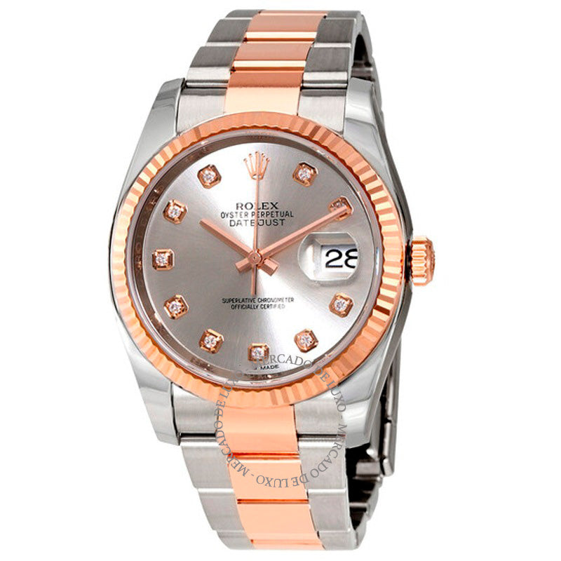 Relógio Datejust Mostrador Prateado 36 mm - Mercado de Luxo - O Maior E-Commerce de Bens, Produtos e Serviços de Luxo do Brasil.