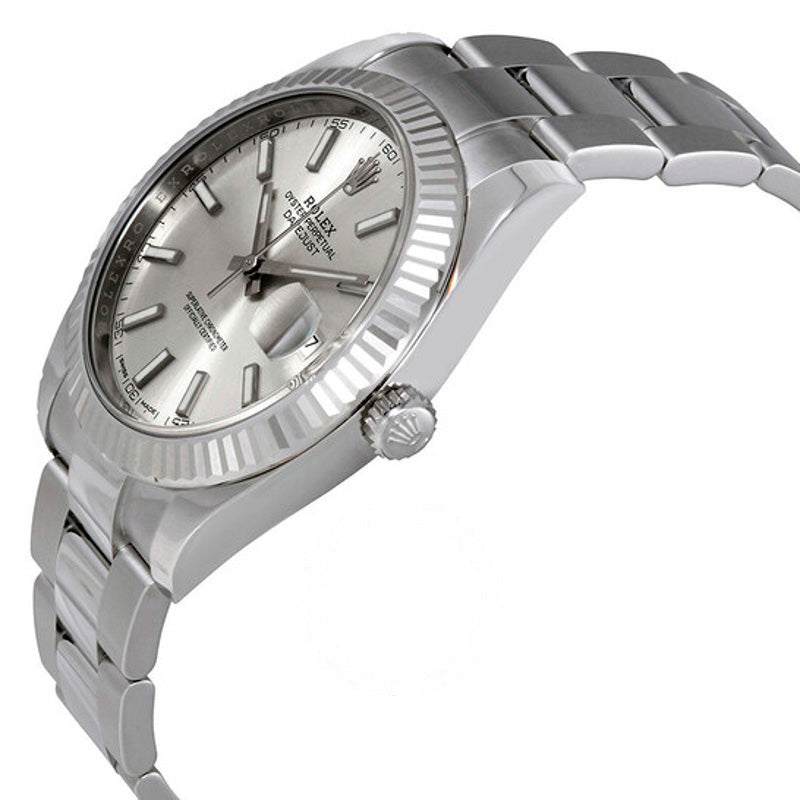 Relógio Datejust Mostrador Prateado 41 mm - Mercado de Luxo - O Maior E-Commerce de Bens, Produtos e Serviços de Luxo do Brasil.