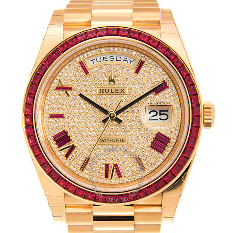 Relógio Day-Date 40 Diamante 40 mm - Mercado de Luxo - O Maior E-Commerce de Bens, Produtos e Serviços de Luxo do Brasil.