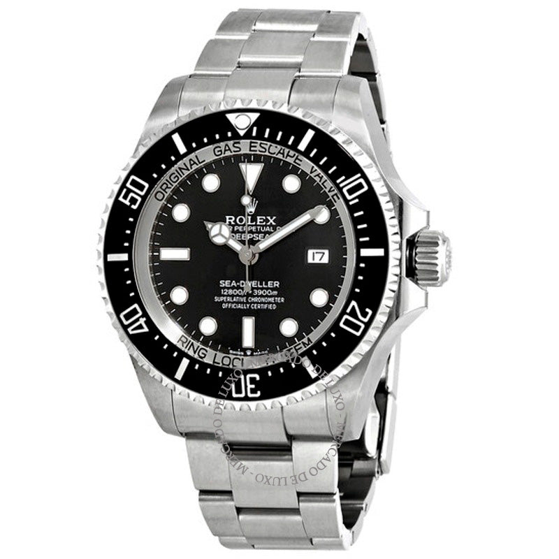 Relógio Mostrador preto Deepsea 44 mm - Mercado de Luxo - O Maior E-Commerce de Bens, Produtos e Serviços de Luxo do Brasil.