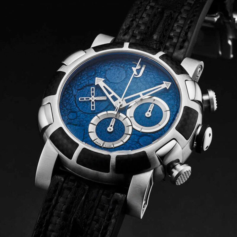 Relógio Moon Dust-Dna Cronógrafo Automático Mostrador Azul 46 mm - Mercado de Luxo - O Maior E-Commerce de Bens, Produtos e Serviços de Luxo do Brasil.