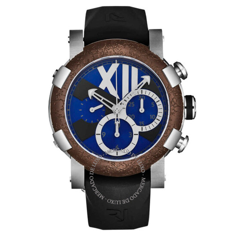 Relógio Titanic-Dna Cronógrafo Automático Mostrador Azul 46 mm - Mercado de Luxo - O Maior E-Commerce de Bens, Produtos e Serviços de Luxo do Brasil.