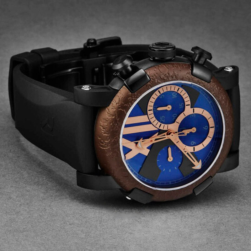 Relógio Titanic-Dna Cronógrafo Automático Mostrador Azul 46 mm - Mercado de Luxo - O Maior E-Commerce de Bens, Produtos e Serviços de Luxo do Brasil.