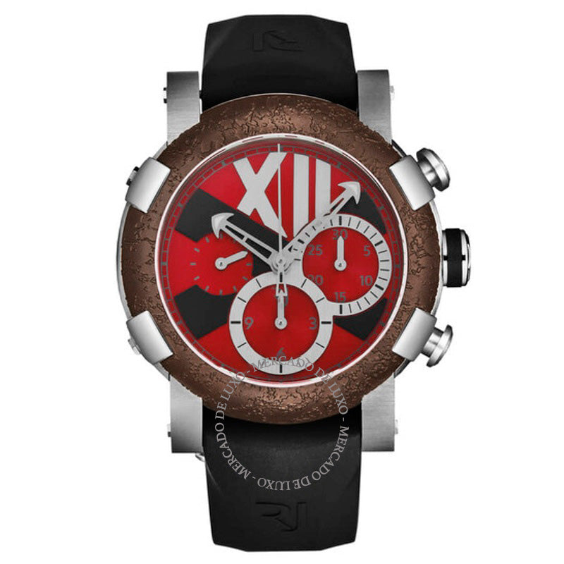 Relógio Titanic-Dna Cronógrafo Automático Mostrador Vermelho 46 mm - Mercado de Luxo - O Maior E-Commerce de Bens, Produtos e Serviços de Luxo do Brasil.