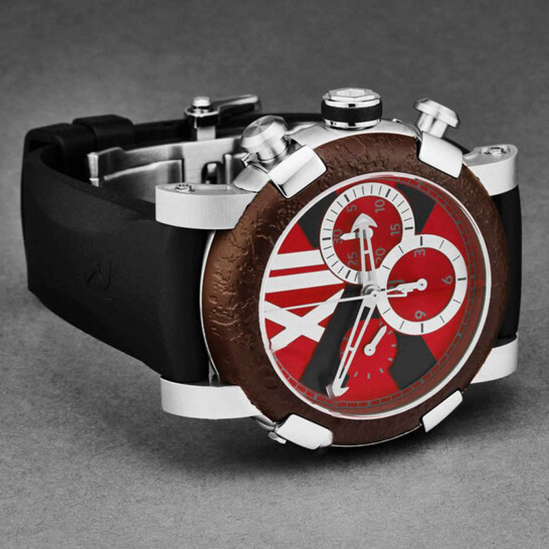 Relógio Titanic-Dna Cronógrafo Automático Mostrador Vermelho 46 mm - Mercado de Luxo - O Maior E-Commerce de Bens, Produtos e Serviços de Luxo do Brasil.