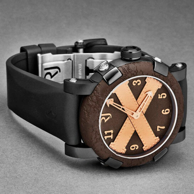 Relógio Titanic A La Grande Automático Mostrador Marrom 46 mm - Mercado de Luxo - O Maior E-Commerce de Bens, Produtos e Serviços de Luxo do Brasil.