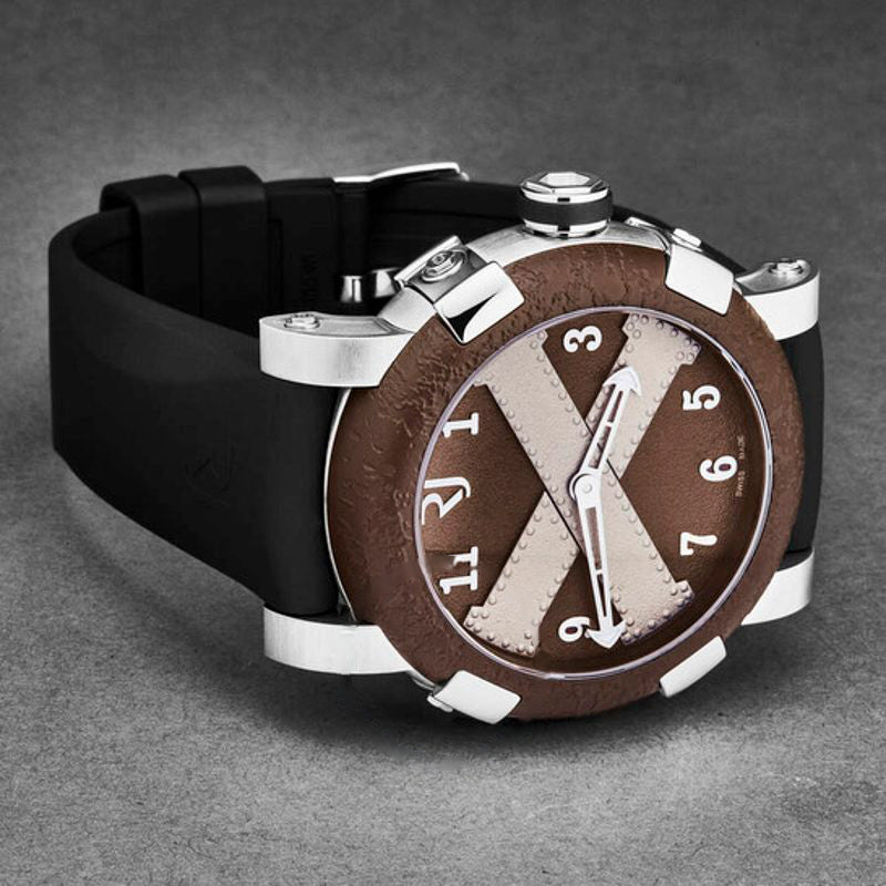 Relógio Titanic A La Grande Automático Mostrador Marrom 46 mm - Mercado de Luxo - O Maior E-Commerce de Bens, Produtos e Serviços de Luxo do Brasil.
