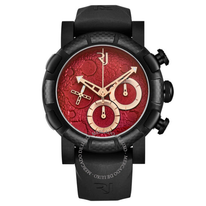 Relógio Moon Dust Cronógrafo Automático Mostrador Vermelho 46 mm - Mercado de Luxo - O Maior E-Commerce de Bens, Produtos e Serviços de Luxo do Brasil.