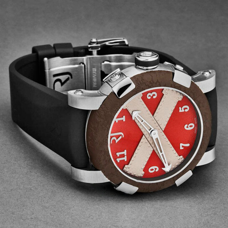 Relógio Titanic A La Grande Automático Mostrador Vermelho 46 mm - Mercado de Luxo - O Maior E-Commerce de Bens, Produtos e Serviços de Luxo do Brasil.