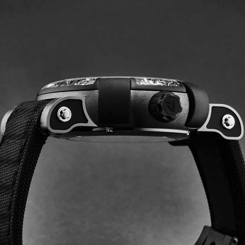Relógio Arraw 6919 Mostrador Automático Cinza 45 mm - Mercado de Luxo - O Maior E-Commerce de Bens, Produtos e Serviços de Luxo do Brasil.