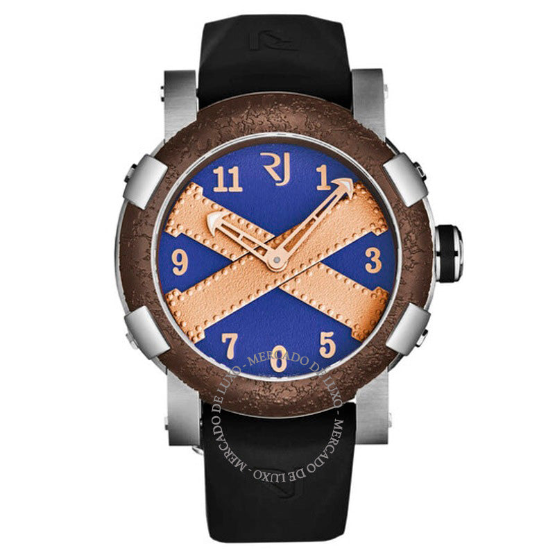 Relógio Titanic A La Grande Mostrador Azul 46 mm - Mercado de Luxo - O Maior E-Commerce de Bens, Produtos e Serviços de Luxo do Brasil.