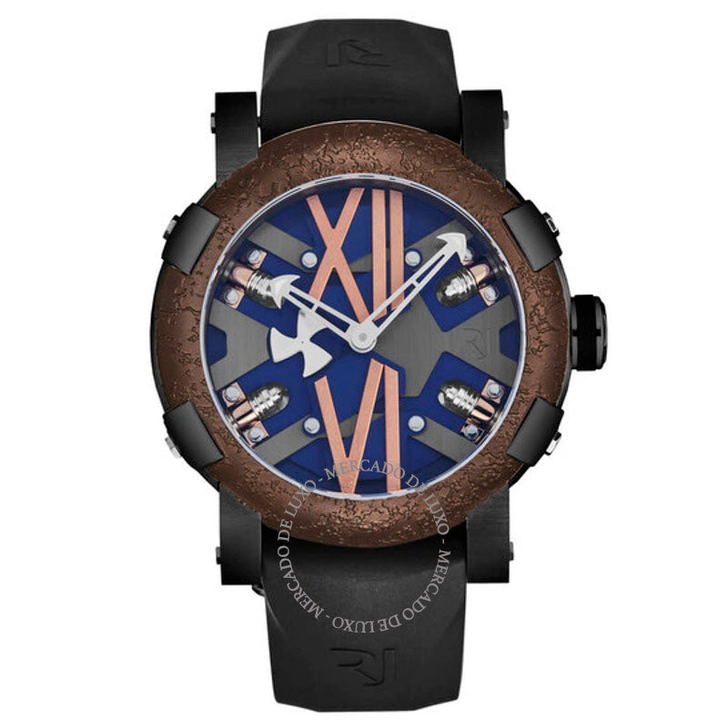 Relógio Mostrador azul automático Steampunk 46 mm - Mercado de Luxo - O Maior E-Commerce de Bens, Produtos e Serviços de Luxo do Brasil.