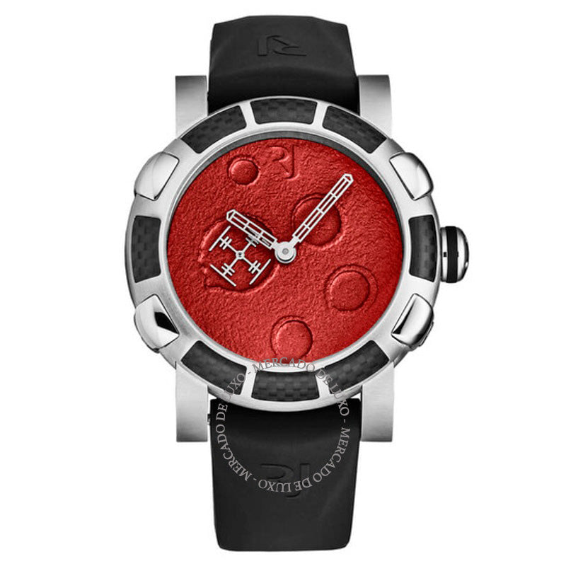 Relógio Poeira lunar Mostrador vermelho  - Mercado de Luxo - O Maior E-Commerce de Bens, Produtos e Serviços de Luxo do Brasil.