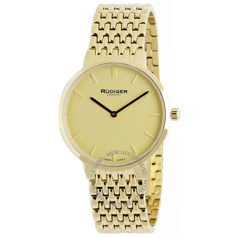 Relógio Mostrador dourado Kassel 36 mm - Mercado de Luxo - O Maior E-Commerce de Bens, Produtos e Serviços de Luxo do Brasil.