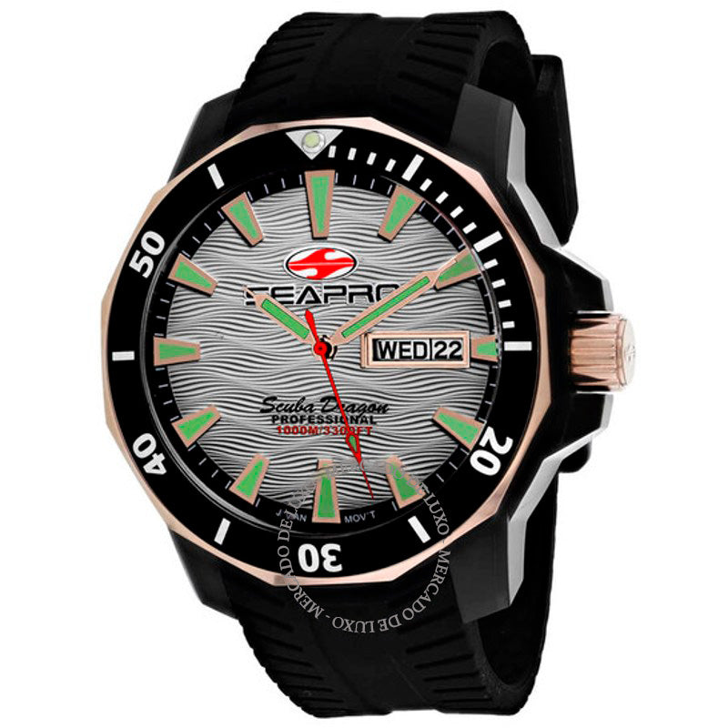 Relógio Scuba Dragon Diver Edição Limitada 1000 Metros Quartzo Mostrador Prata  - Mercado de Luxo - O Maior E-Commerce de Bens, Produtos e Serviços de Luxo do Brasil.