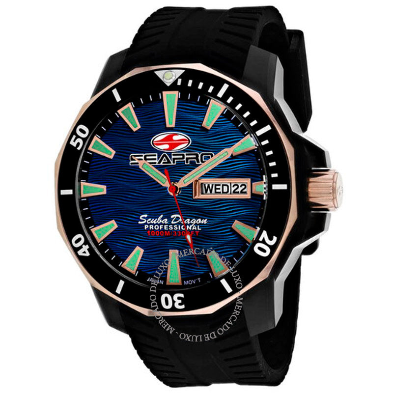 Relógio Scuba Dragon Diver Edição Limitada 1000 Metros Quartzo Mostrador Azul 48 mm - Mercado de Luxo - O Maior E-Commerce de Bens, Produtos e Serviços de Luxo do Brasil.