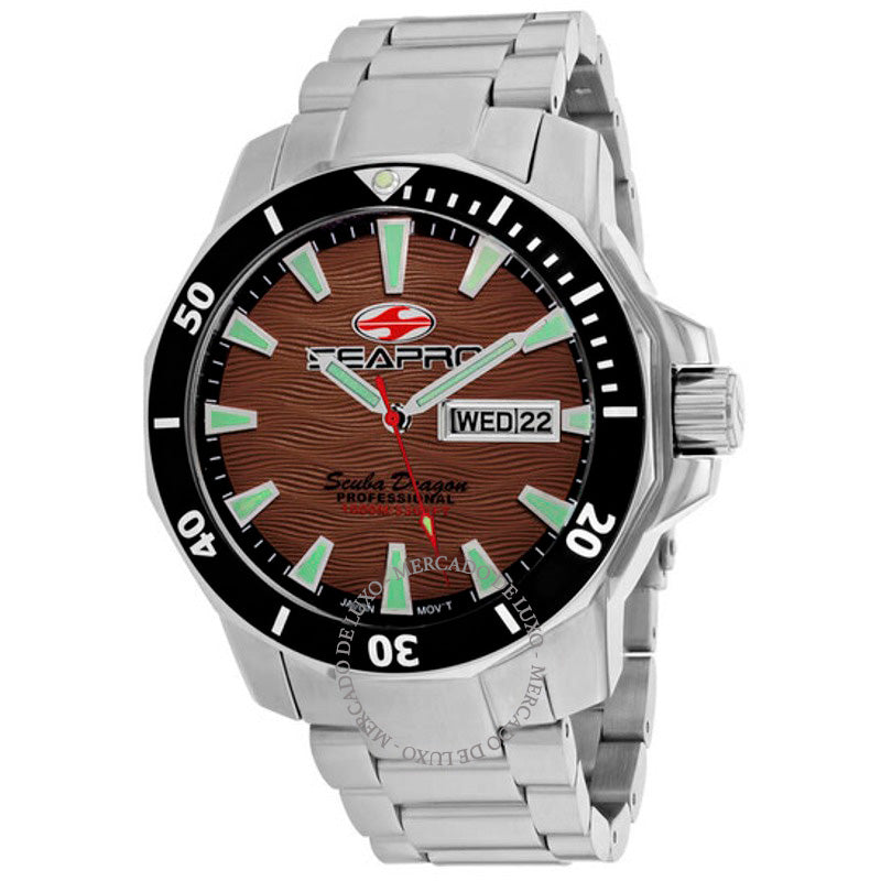 Relógio Scuba Dragon Diver Edição Limitada 1000 Metros Mostrador Marrom 48 mm - Mercado de Luxo - O Maior E-Commerce de Bens, Produtos e Serviços de Luxo do Brasil.