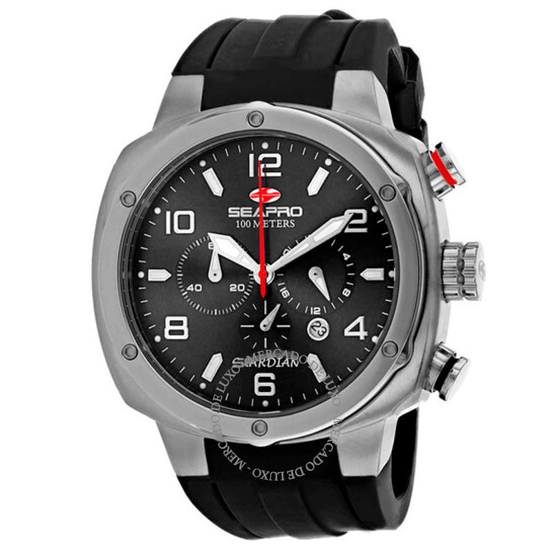 Relógio Guardian Chronograph Quartz Mostrador Preto 44 mm - Mercado de Luxo - O Maior E-Commerce de Bens, Produtos e Serviços de Luxo do Brasil.
