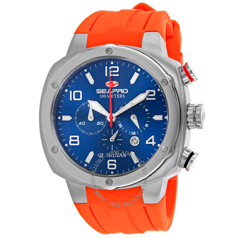 Relógio Guardian Chronograph Quartz Mostrador Azul  - Mercado de Luxo - O Maior E-Commerce de Bens, Produtos e Serviços de Luxo do Brasil.