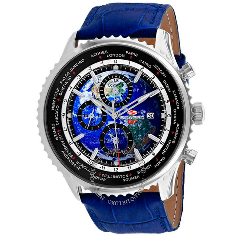 Relógio Meridian World Timer GMT Mostrador Azul  - Mercado de Luxo - O Maior E-Commerce de Bens, Produtos e Serviços de Luxo do Brasil.