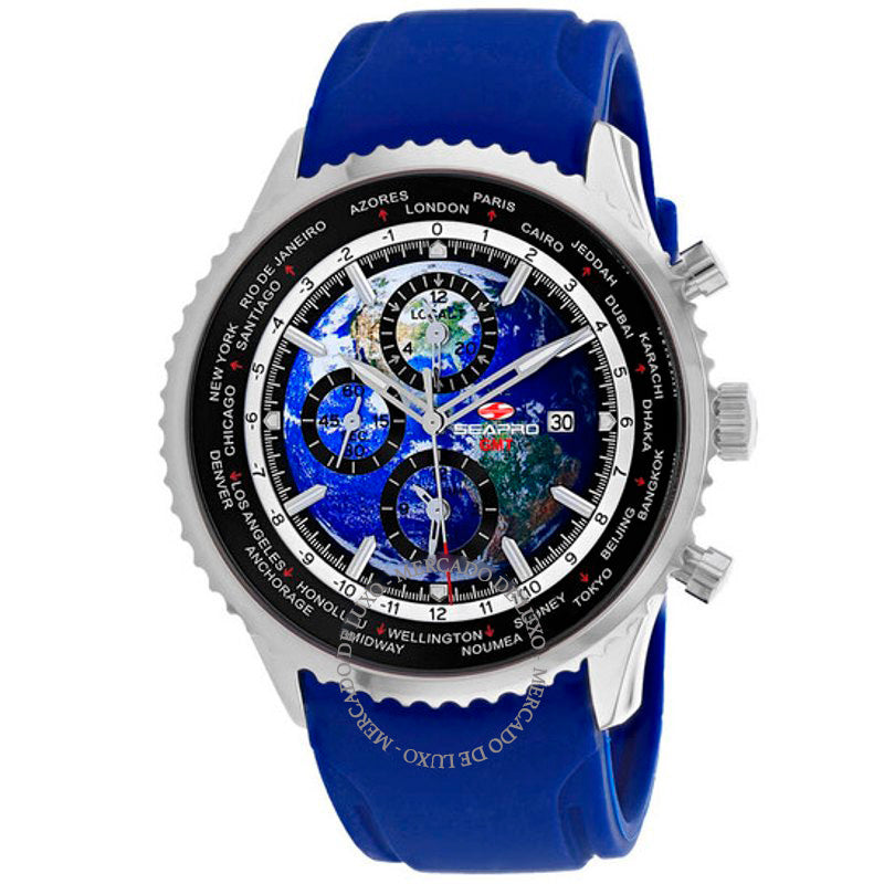Relógio Meridian World Timer GMT Mostrador Azul 47 mm - Mercado de Luxo - O Maior E-Commerce de Bens, Produtos e Serviços de Luxo do Brasil.