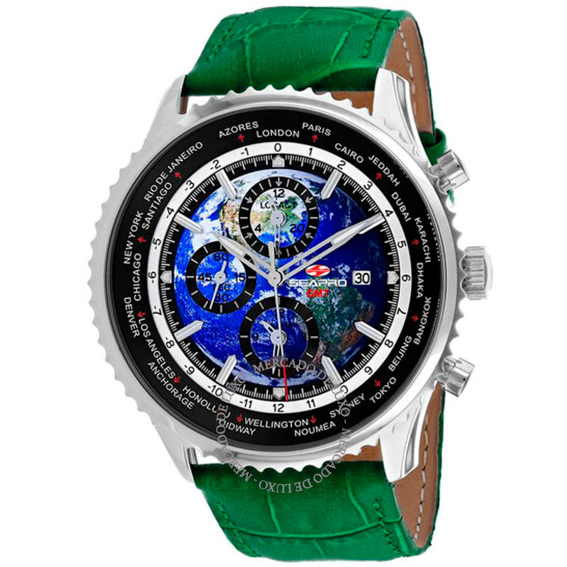 Relógio Meridian World Timer GMT Mostrador Azul 47 mm - Mercado de Luxo - O Maior E-Commerce de Bens, Produtos e Serviços de Luxo do Brasil.