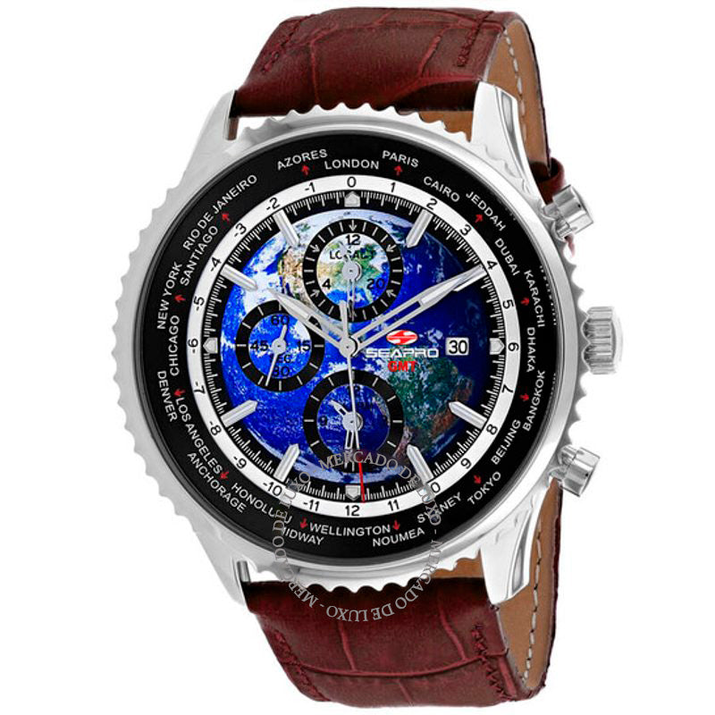 Relógio Meridian World Timer GMT Mostrador Azul 47 mm - Mercado de Luxo - O Maior E-Commerce de Bens, Produtos e Serviços de Luxo do Brasil.