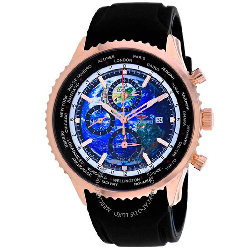 Relógio Meridian World Timer GMT Mostrador Azul  - Mercado de Luxo - O Maior E-Commerce de Bens, Produtos e Serviços de Luxo do Brasil.