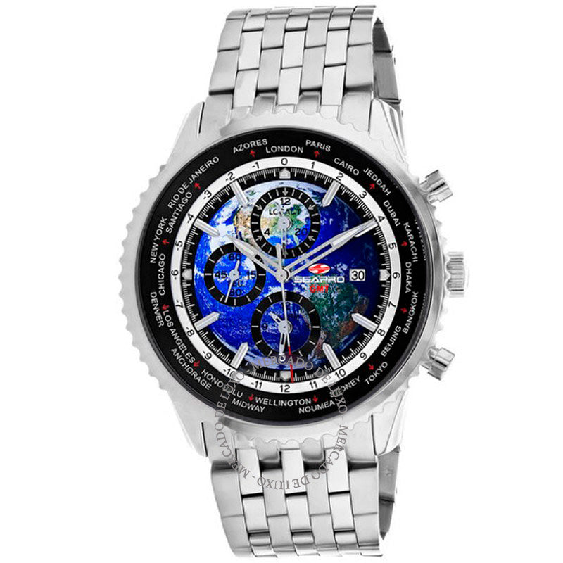 Relógio Meridian World Timer GMT Mostrador Azul 47 mm - Mercado de Luxo - O Maior E-Commerce de Bens, Produtos e Serviços de Luxo do Brasil.