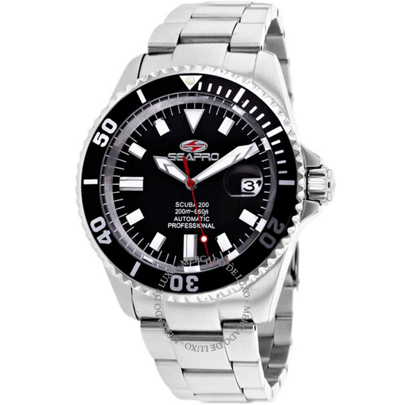Relógio Scuba 200 Automático Mostrador Preto 43 mm - Mercado de Luxo - O Maior E-Commerce de Bens, Produtos e Serviços de Luxo do Brasil.