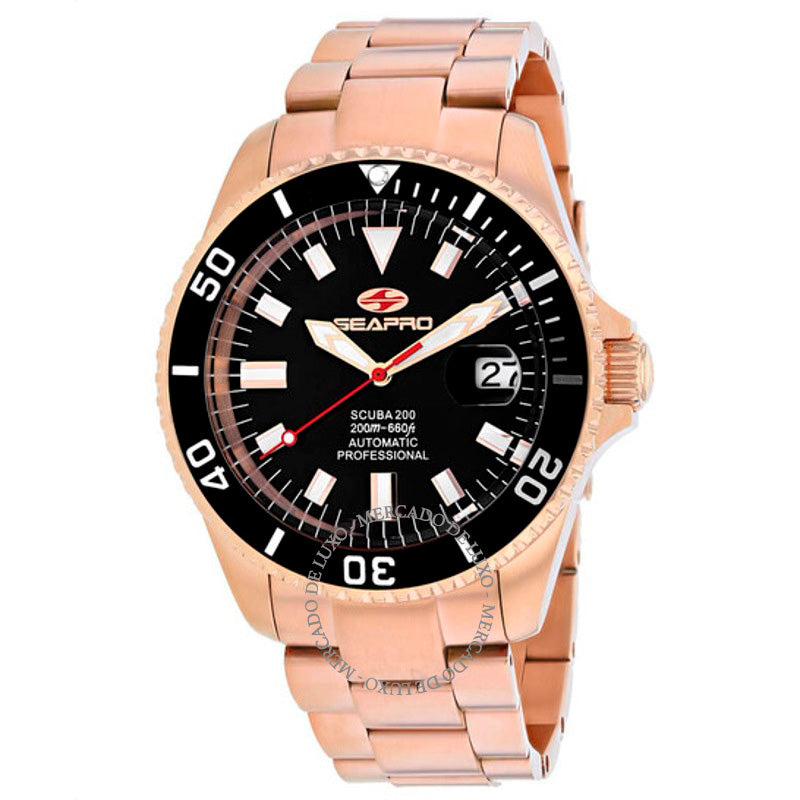 Relógio Scuba 200 Automático Mostrador Preto 44 mm - Mercado de Luxo - O Maior E-Commerce de Bens, Produtos e Serviços de Luxo do Brasil.