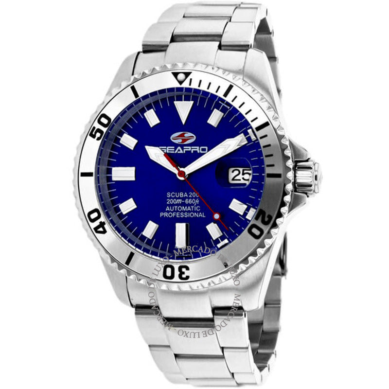 Relógio Scuba 200 Automático Mostrador Azul 44 mm - Mercado de Luxo - O Maior E-Commerce de Bens, Produtos e Serviços de Luxo do Brasil.