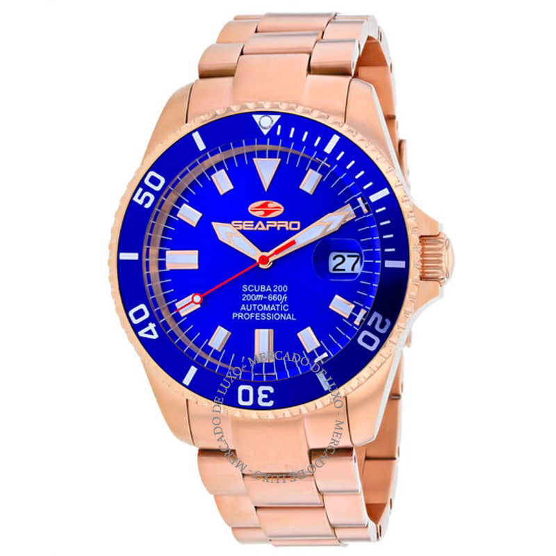 Relógio Scuba 200 Automático Mostrador Azul 44 mm - Mercado de Luxo - O Maior E-Commerce de Bens, Produtos e Serviços de Luxo do Brasil.