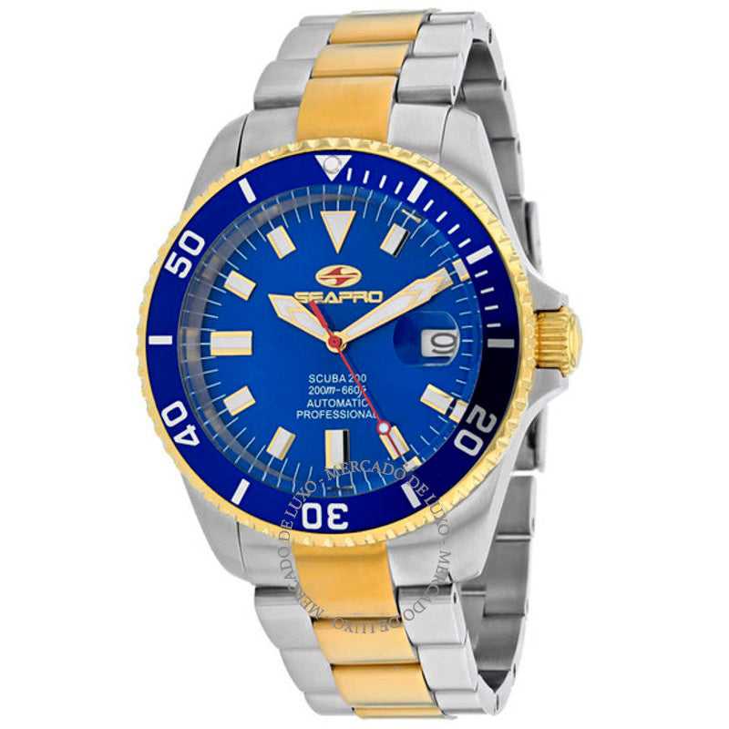 Relógio Scuba 200 Automático Mostrador Azul  - Mercado de Luxo - O Maior E-Commerce de Bens, Produtos e Serviços de Luxo do Brasil.
