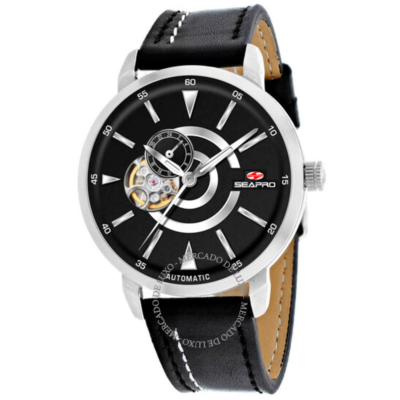 Relógio Elíptico Automático Mostrador Preto 42 mm - Mercado de Luxo - O Maior E-Commerce de Bens, Produtos e Serviços de Luxo do Brasil.