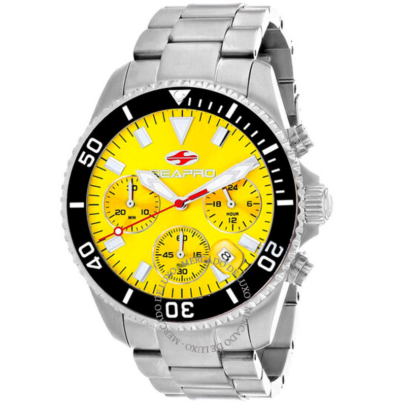 Relógio Scuba 200 Chrono Mostrador Amarelo 43 mm - Mercado de Luxo - O Maior E-Commerce de Bens, Produtos e Serviços de Luxo do Brasil.